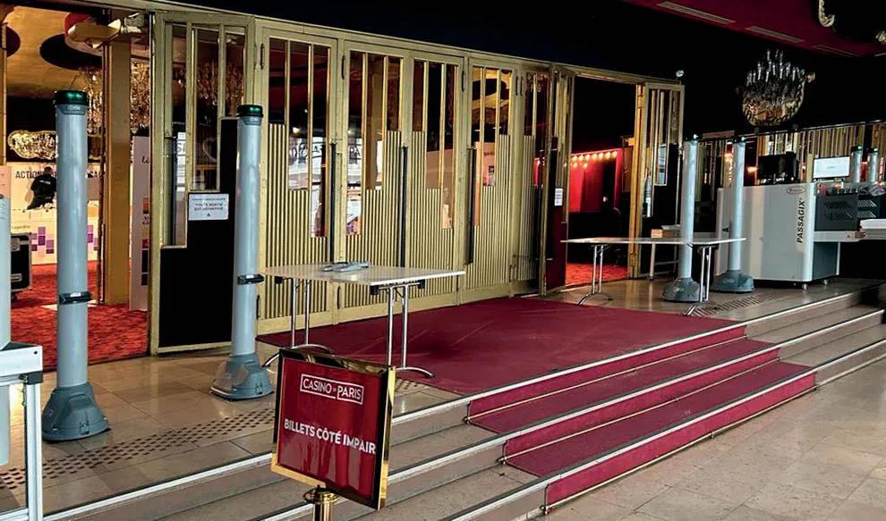 OPENGATE at the entrance of the Casino de Paris