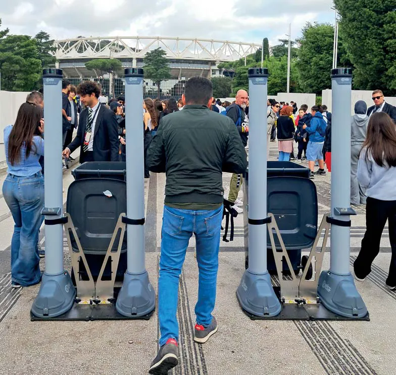 Spectators walking through OPENGATE at a tennis tournament in Rome